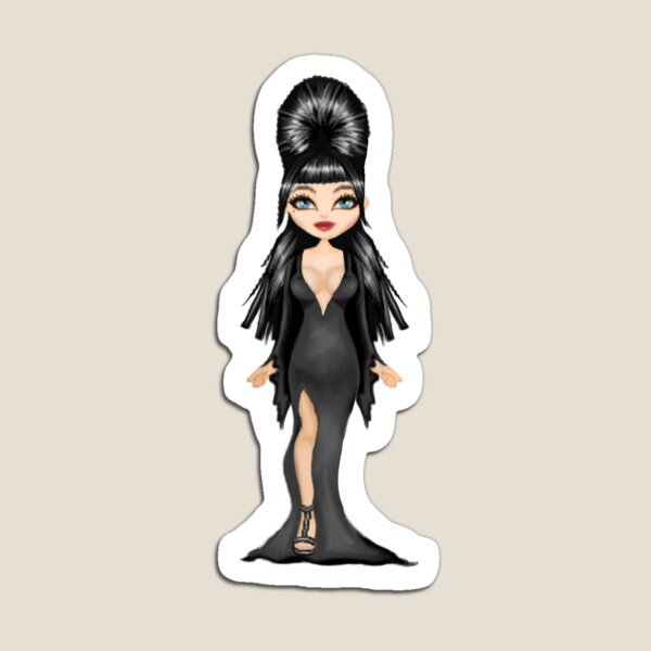 Item preview, elvira pixel doll designed and sold by kerryandhercrafts.
