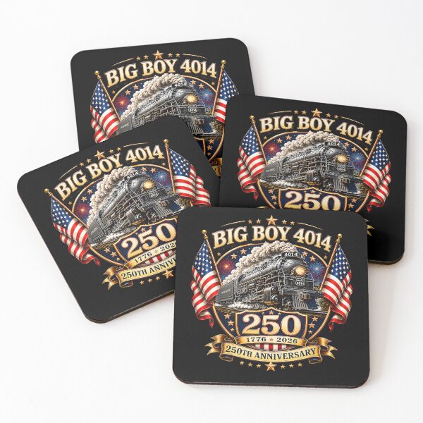 Artikelvorschau, Big Boy 4014 Zug 4. Juli Retro US Flagge Vintage Bekleidung entworfen und verkauft von studiopekepeke.