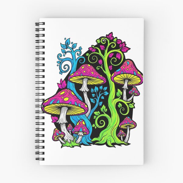 Item preview, Neon Psychedelic Magic Mushroom Forest designed and sold by Dzblack.