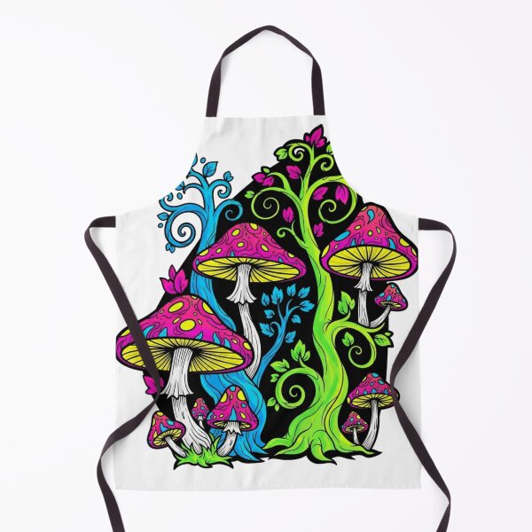 Item preview, Neon Psychedelic Magic Mushroom Forest designed and sold by Dzblack.