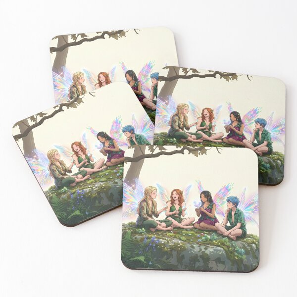 Item preview, Enchanted Fairy Friends in Forest designed and sold by CooksCreators.