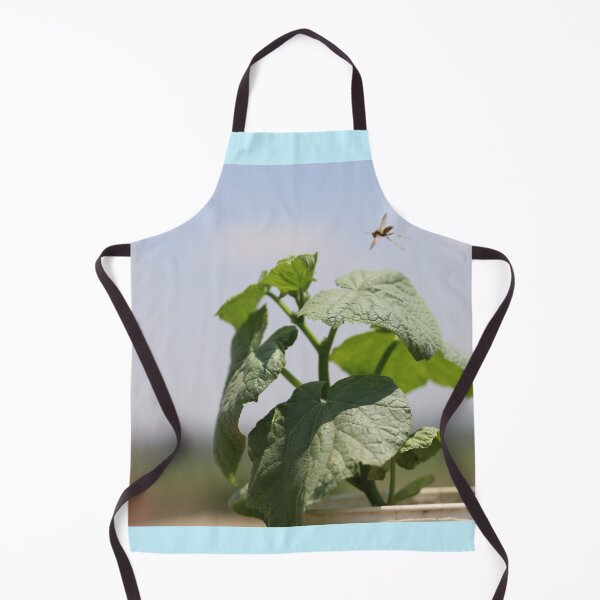 Item preview, Wasp Hovering Over Cucumber Plant designed and sold by zuhairiphotos.