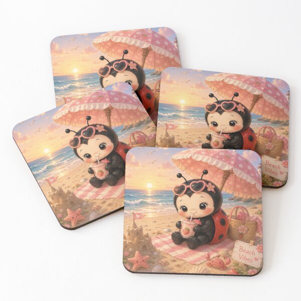 Item preview, Cute Ladybug at the Beach designed and sold by Design by Sara.