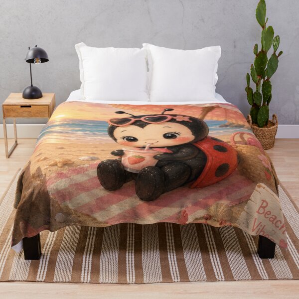 Item preview, Cute Ladybug at the Beach designed and sold by Design by Sara.