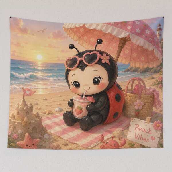 Item preview, Cute Ladybug at the Beach designed and sold by Design by Sara.