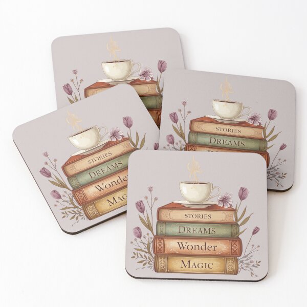 Item preview, Cozy Books and Coffee Cottagecore Illustration designed and sold by aminomen.