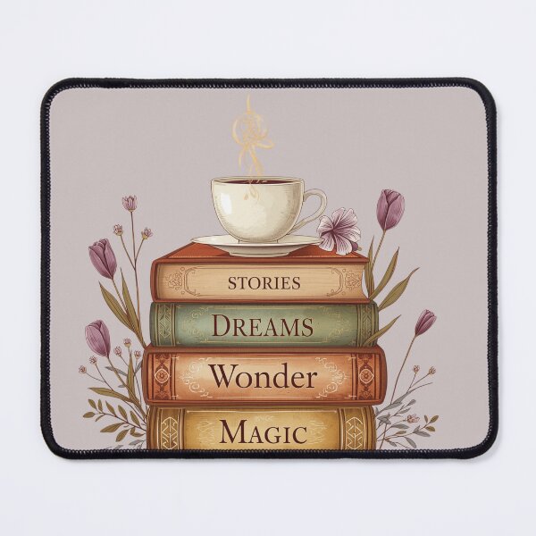 Item preview, Cozy Books and Coffee Cottagecore Illustration designed and sold by aminomen.