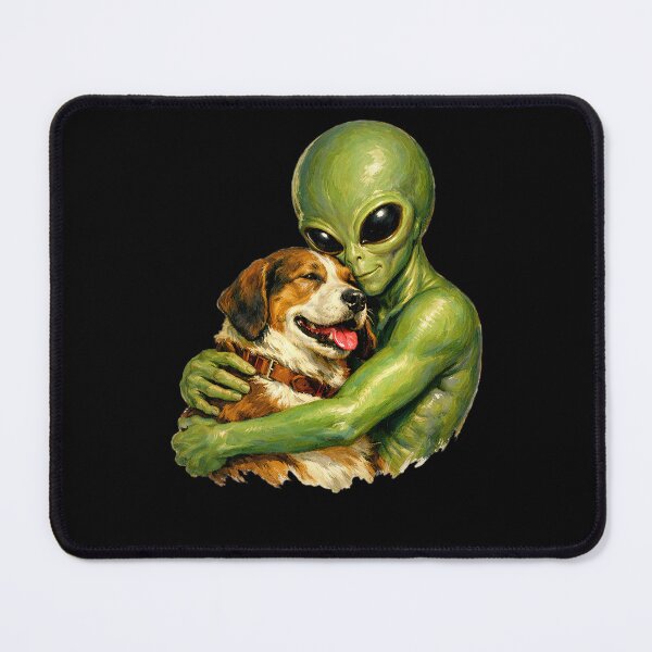 Item preview, Alien hugs dog designed and sold by ReneMM.