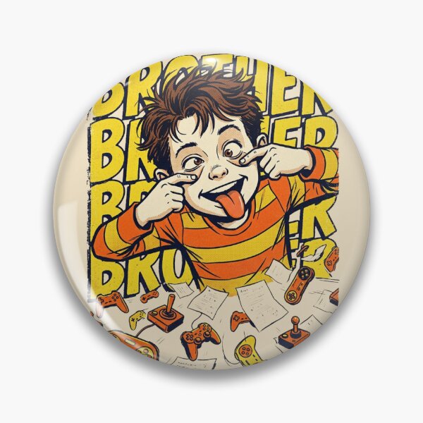 Item preview, Retro Pop Art Idiot Brother Funny Sibling designed and sold by DuckOddity.