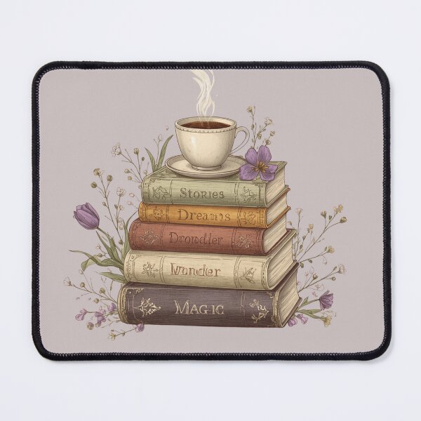 Item preview, Vintage Reading Aesthetic with Tulips and Coffee designed and sold by aminomen.