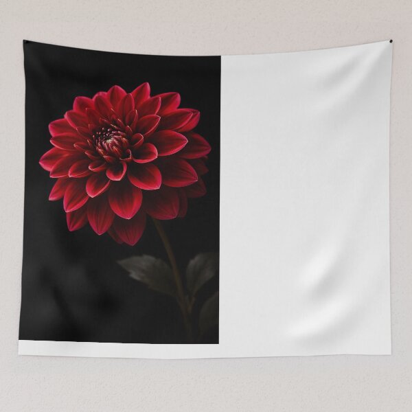 Item preview, Deep Red Dahlia Flower Botanical Bloom designed and sold by bellaever.