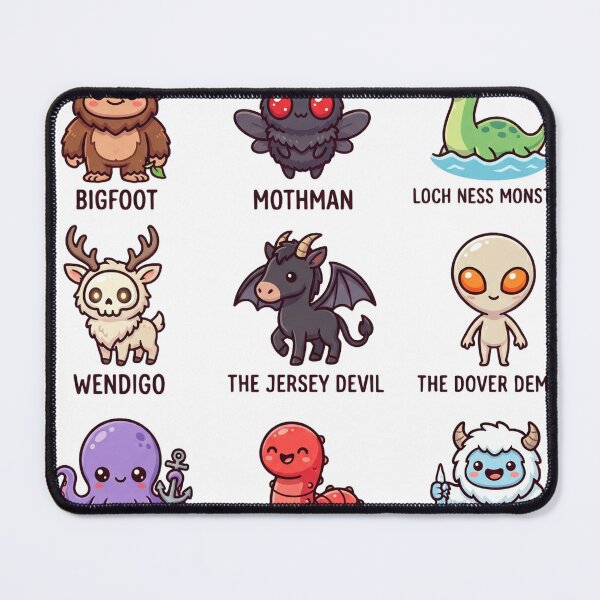 Item preview, Cute Cryptid Kawaii Icons designed and sold by redsharkuk.