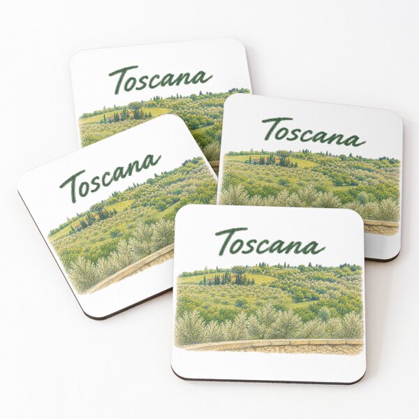 Item preview, Tuscany – Olive groves and Italian hills in pencil style designed and sold by JOANNASKAH.