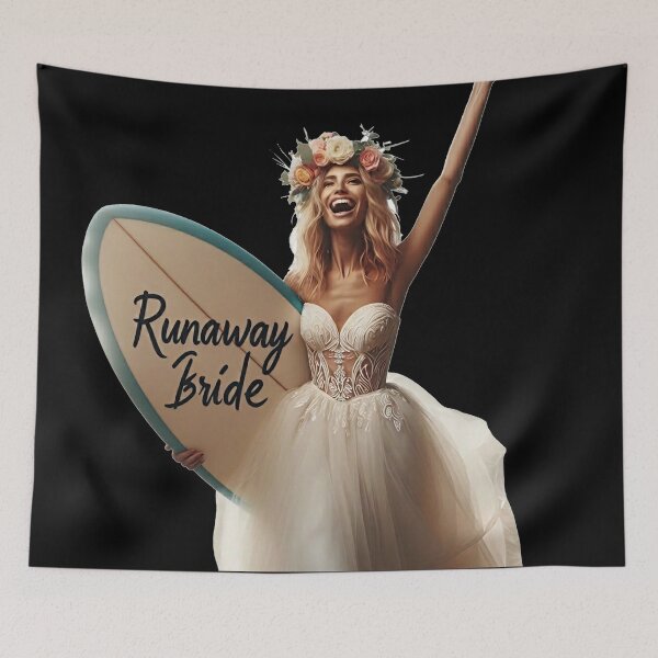 Item preview, Joyful Boho Bride Surfboard Wedding designed and sold by Voodoo Store Paranormal Collections.