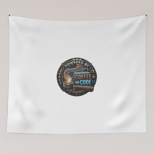 Item preview, Powered by Coffee and Code - Modern Coder Emblem designed and sold by Harrak Housni.