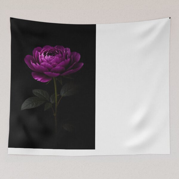 Item preview, Deep Purple Peony Flower Dark Botanical Art designed and sold by bellaever.