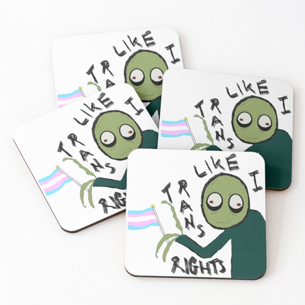 Item preview, I Like Trans Rights | Salad Fingers designed and sold by ahhsure.