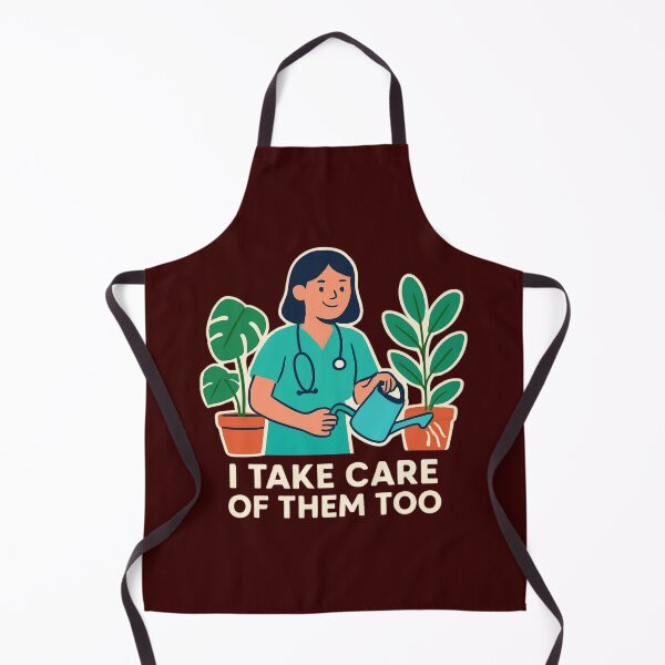 Item preview, Cute Nurse Watering Plants - I Take Care Of Them Too designed and sold by 24gap.