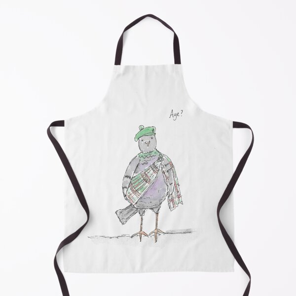 Item preview, Scottish Pigeon fun illustration. designed and sold by DebTheZeb.