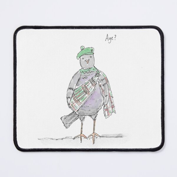 Item preview, Scottish Pigeon fun illustration. designed and sold by DebTheZeb.