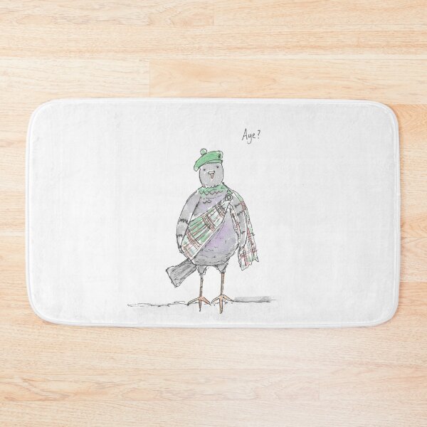 Item preview, Scottish Pigeon fun illustration. designed and sold by DebTheZeb.