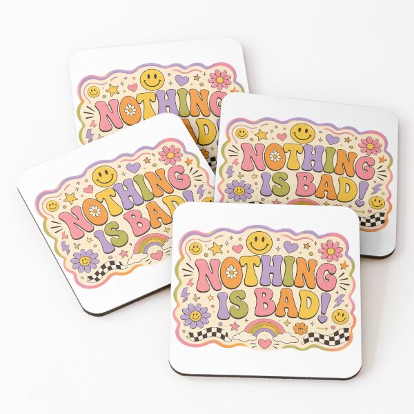 Item preview, Nothing Is Bad Retro Positive Vibes designed and sold by ByTiti.