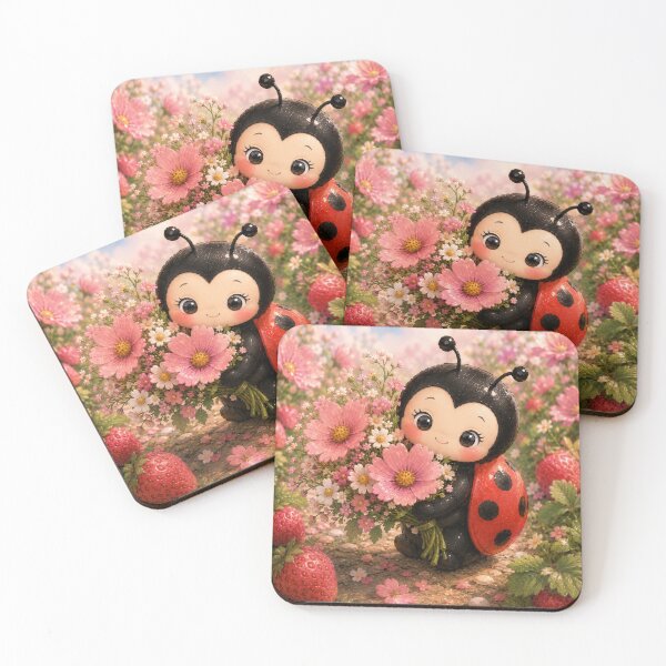Item preview, Cute Ladybug with Flowers designed and sold by Design by Sara.