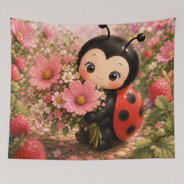 Item preview, Cute Ladybug with Flowers designed and sold by Design by Sara.