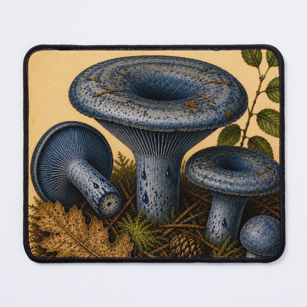 Item preview, Indigo Milkcap Mushroom designed and sold by StudioBloodmoon.