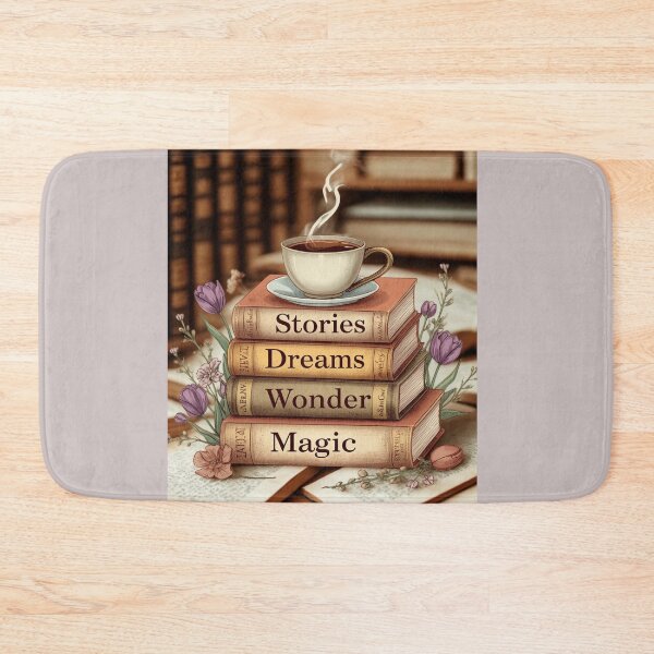 Item preview, Dreamy Book Stack and Coffee Lover Design designed and sold by aminomen.