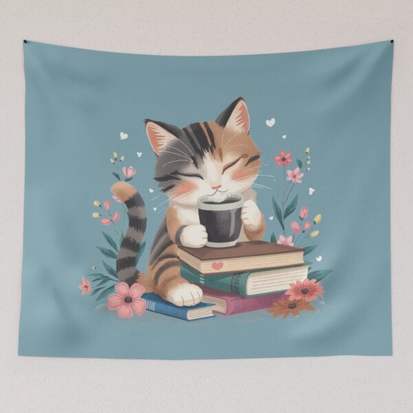 Item preview, One More Chapter Cat Sticker designed and sold by Stylestickers55.