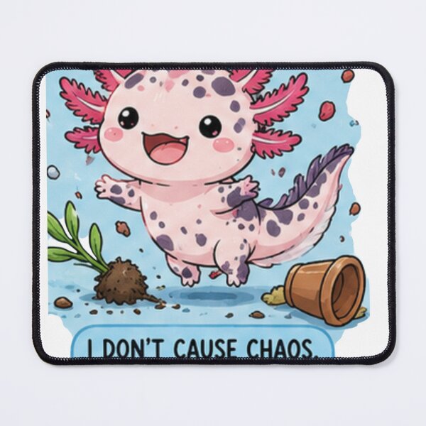 Item preview, Funny Axolotl Quote Design | Cute Chaotic Animal Art designed and sold by Ancient Egypt treasures.