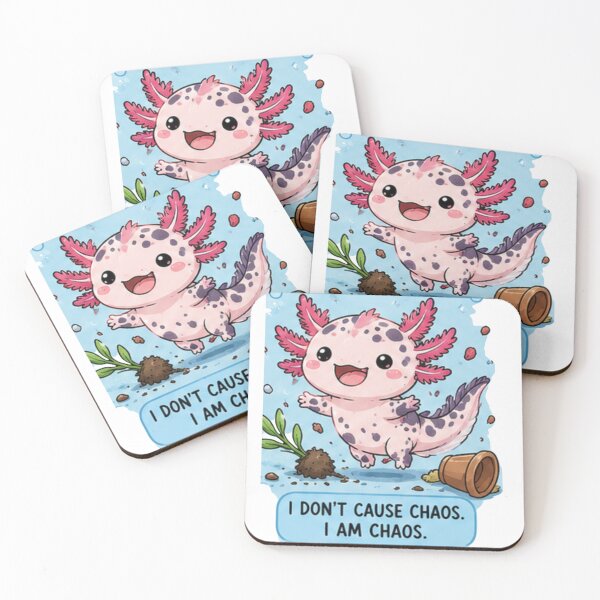 Item preview, Funny Axolotl Quote Design | Cute Chaotic Animal Art designed and sold by Ancient Egypt treasures.