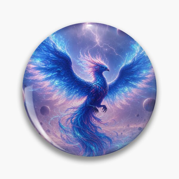 Item preview, Cosmic art spiritual Phoenix – Epic Galaxy Painting  designed and sold by CozyAnimalArt.
