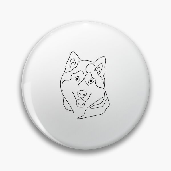 Item preview, Husky Line Drawing designed and sold by FurAndInk.