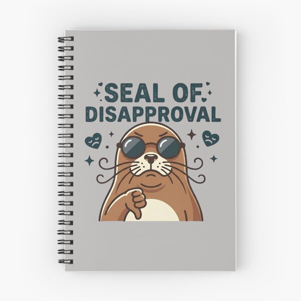 Item preview, Seal of Disapproval – Funny Sarcastic Seal Cartoon | Humor Pun designed and sold by EverClassic.
