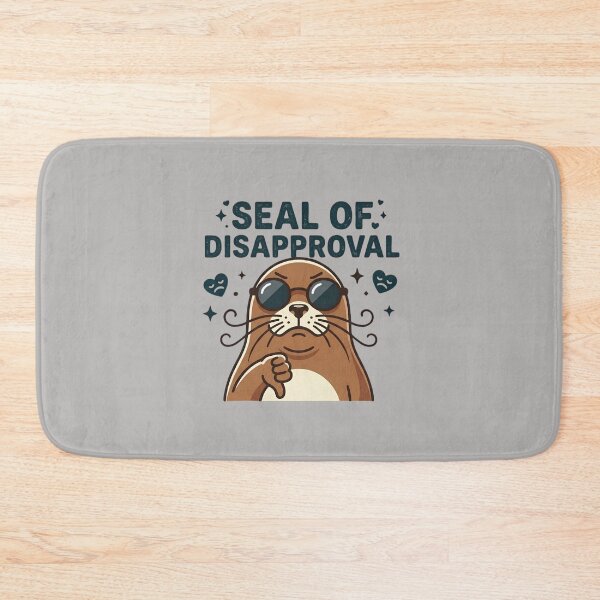 Item preview, Seal of Disapproval – Funny Sarcastic Seal Cartoon | Humor Pun designed and sold by EverClassic.