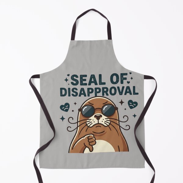 Item preview, Seal of Disapproval – Funny Sarcastic Seal Cartoon | Humor Pun designed and sold by EverClassic.