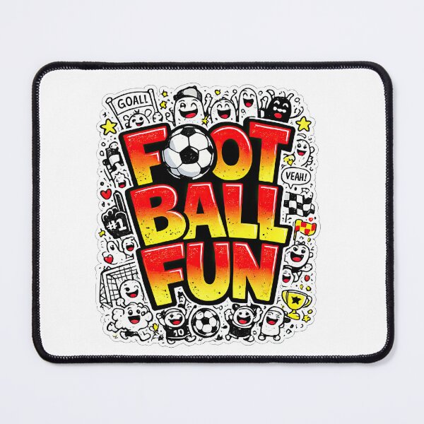 Item preview, Football Fun Colorful Cartoon Doodle Design designed and sold by LeCoinDeFredPro.