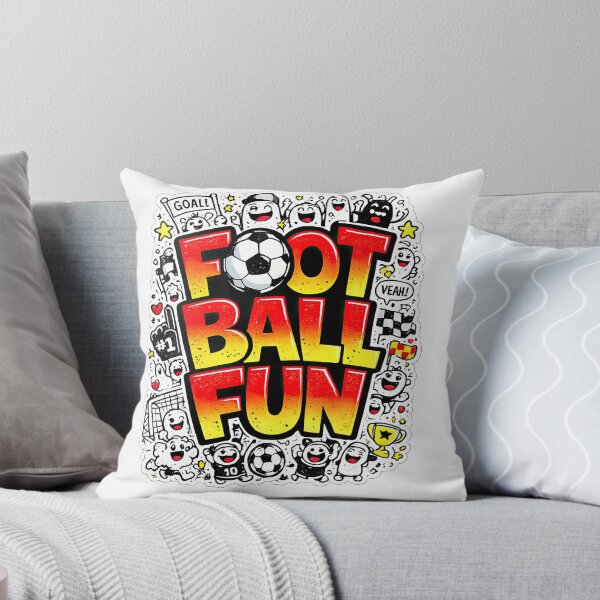 Item preview, Football Fun Colorful Cartoon Doodle Design designed and sold by LeCoinDeFredPro.