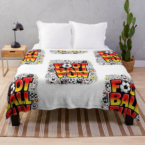 Item preview, Football Fun Colorful Cartoon Doodle Design designed and sold by LeCoinDeFredPro.