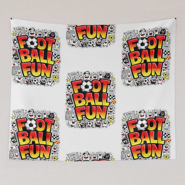 Item preview, Football Fun Colorful Cartoon Doodle Design designed and sold by LeCoinDeFredPro.
