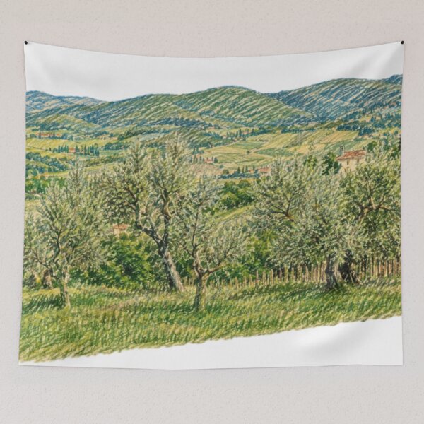 Item preview, Tuscany – Landscape of olive groves and Italian hills designed and sold by JOANNASKAH.