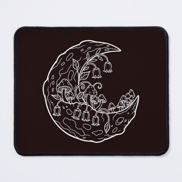 Item preview, Moonlit Mushroom Garden Fantasy Crescent Moon designed and sold by ArtPer-design.