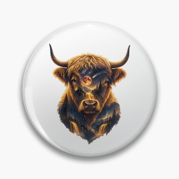 Item preview, Highland Cow Howling to The Moon Funny Meme 90s Animal Lover  designed and sold by ZBIFBOUETLA.