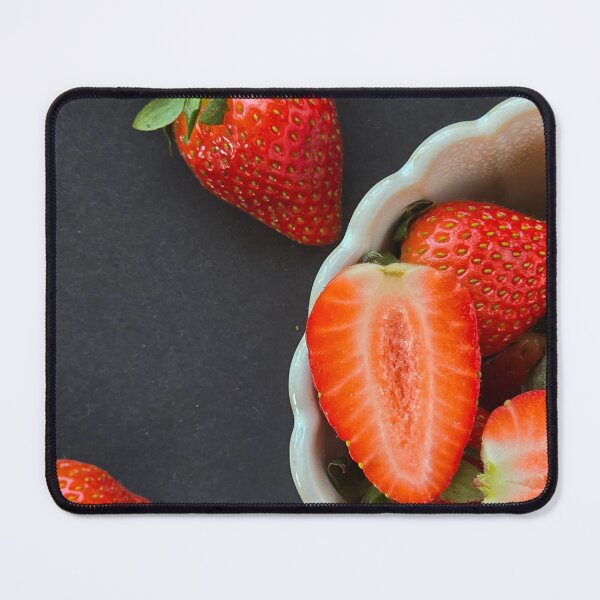 Item preview, Fresh Strawberries on Black Background | Minimal Food  designed and sold by TatinkaArtskill.