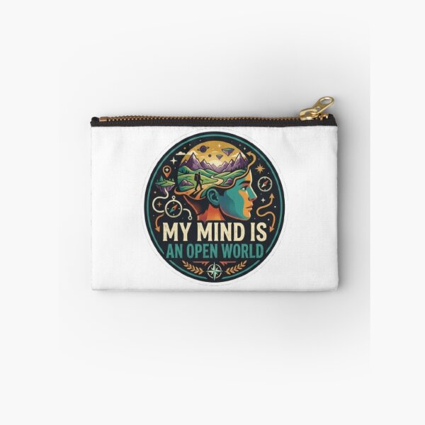 Item preview, My Mind Is An Open World - Retro Adventure Badge designed and sold by Harrak Housni.