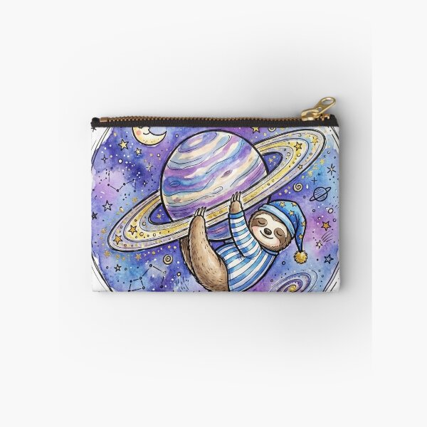 Item preview, Cosmic Sleeping Sloth Space Art | Cozy Bedroom Nursery Decor designed and sold by Cosmic Doodle Co..