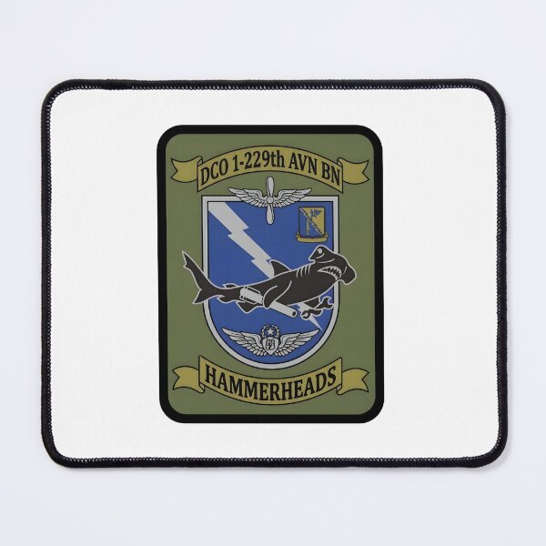 Item preview, Insignia of D Company, 1st Battalion, 229th Aviation Regiment (Attack Helicopter Battalion) "Hammerheads" designed and sold by CharlieDesings.