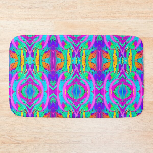 Item preview, Green and Pink Ribbons Pattern designed and sold by Static.Alien.